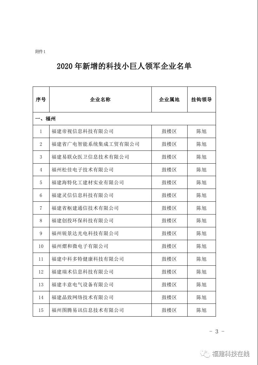 科技小巨人领军企业